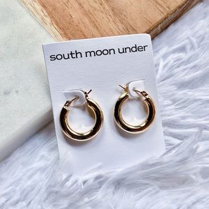 Earrings Gold Hoop Earrings Classic Gold Hoops Lightweight South Moon Under
